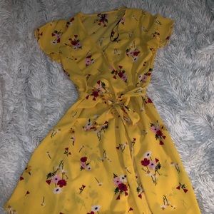 Yellow flower dress